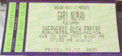 London Ticket 2001